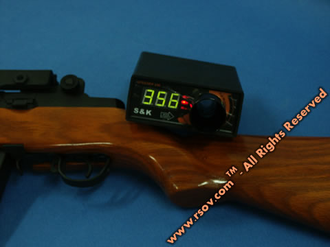 замер скорости винтовки M14 (Mk.14) KART (Китай)