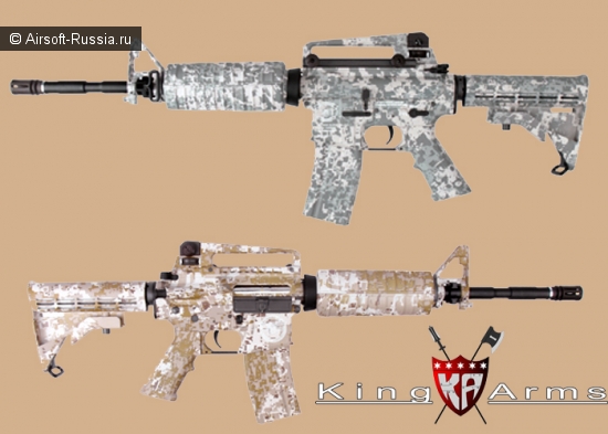 King Arms: Navy SEAL M4A1 в новых расцветках