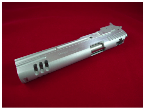 затвор и затворная рама - вид сверху пистолета для страйкбола hi capa 5.1 gbb от Tokyo Marui