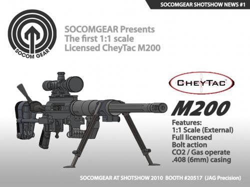 снайперская винтовка Cheytac M200 от SOCOM Gear оружие для страйкбола