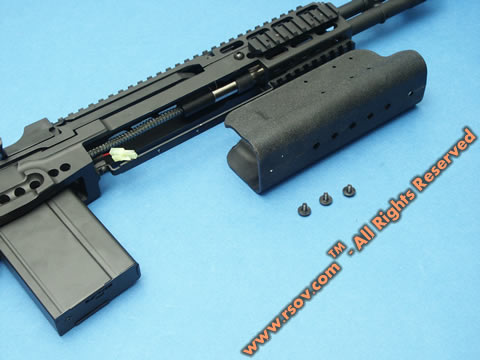 крепелние пластикого цевья на винтовке M14 EBR (Mk14 Mod 0 EBR) производства KART (Китай),rsov
