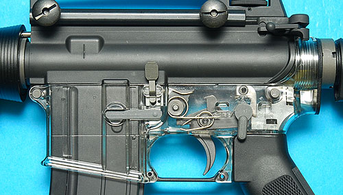 тюнинг для винтовки M4A1 от G&amp;P нижний ресивер из прозрачного пластика