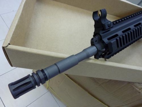 прицел и пламегаситель на HK416 GBB оружие для страйкбола от WE