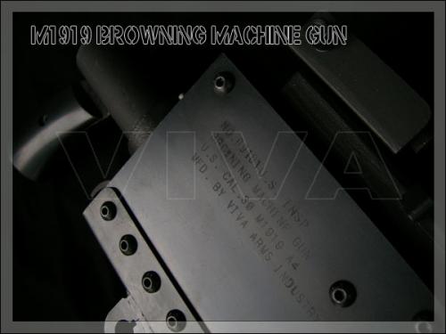 маркировки пулемета для страйкбола Browning М1919 от Viva Arms