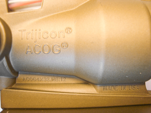 Реплика оптического прицела CM Trijicon ACOG 4x32 + Docter Mini Red Dot (Фото 13)